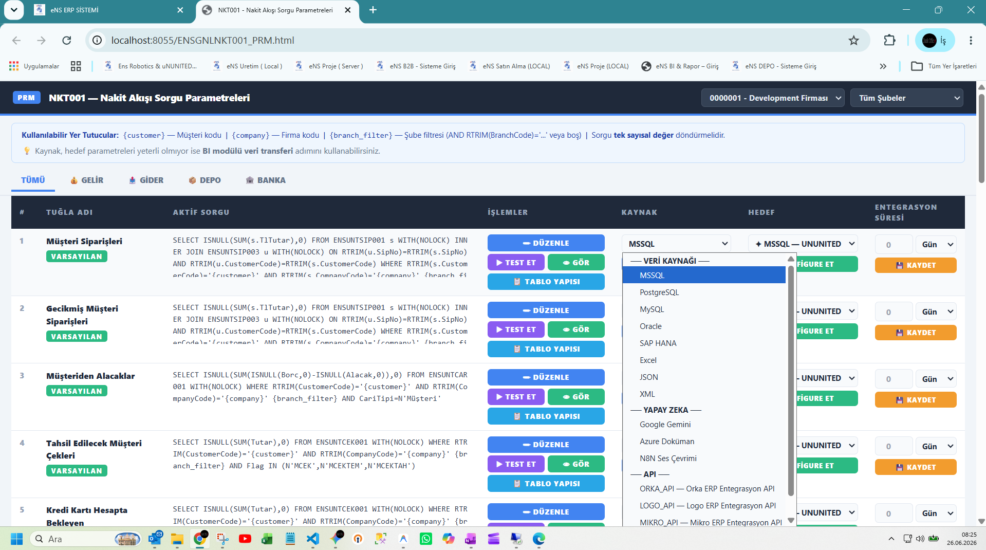 API Tanımları 1